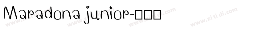 Maradona junior字体转换